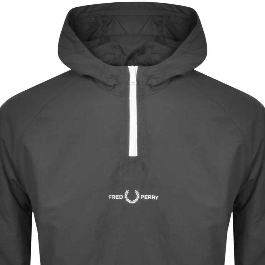 Alternative Image for ProductFred Perry Embroidered Half Zip Jacket Grey2