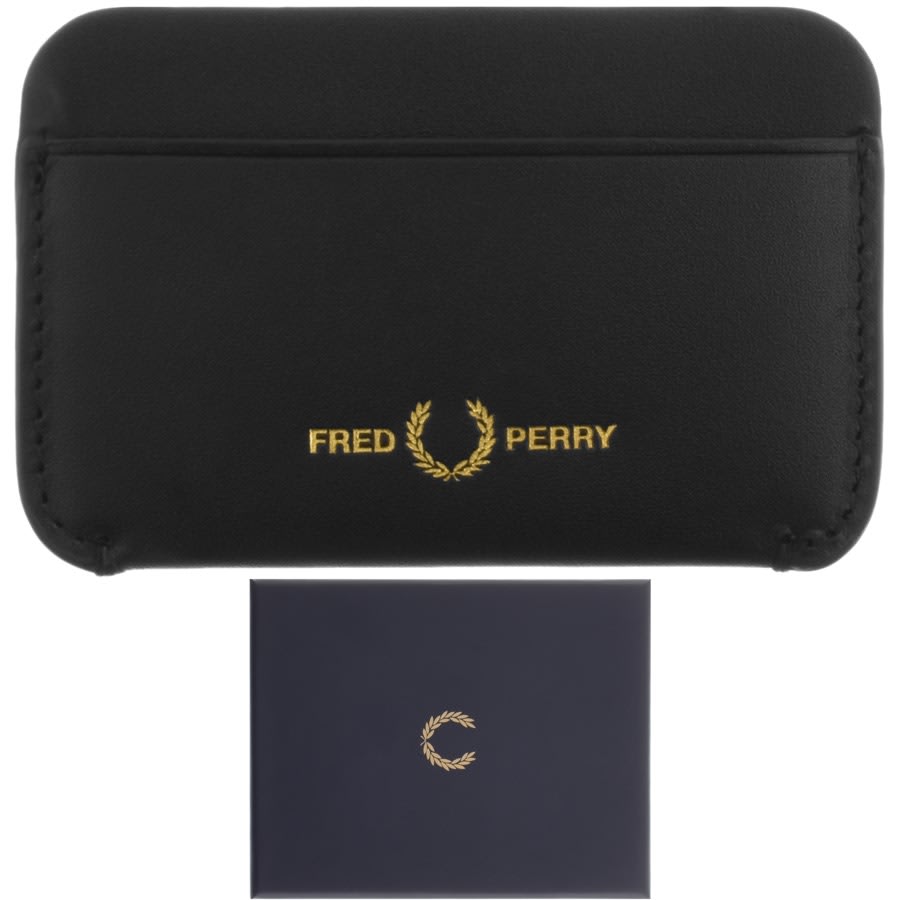 Alternative Image for ProductFred Perry Leather Card Holder Black1