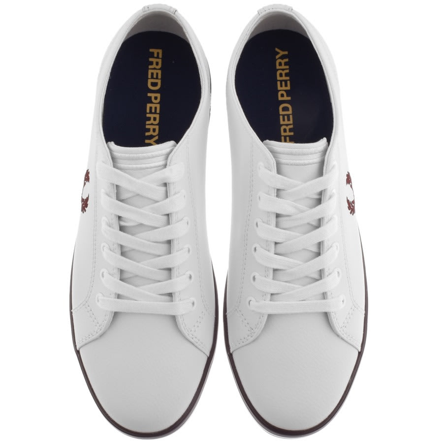 Alternative Image for ProductFred Perry Kingston Leather Trainers White3