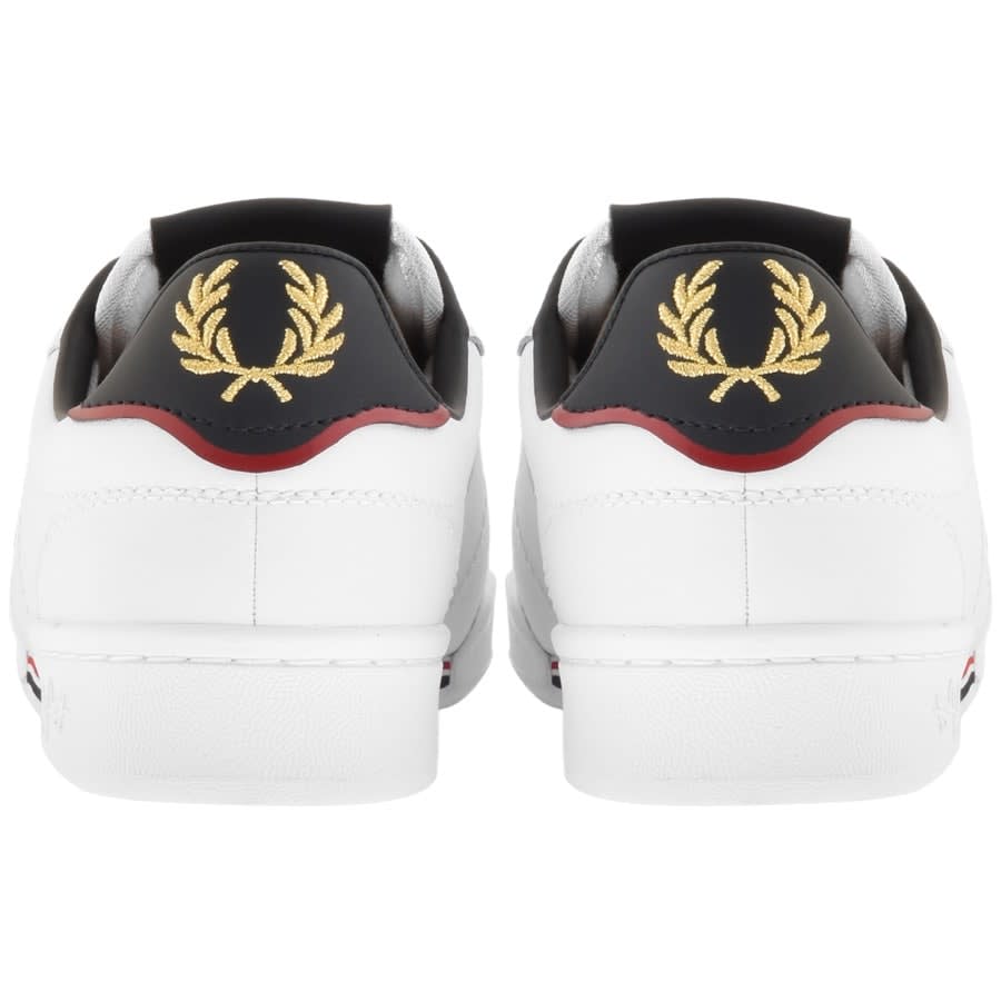 Alternative Image for ProductFred Perry Leather Trainers White2