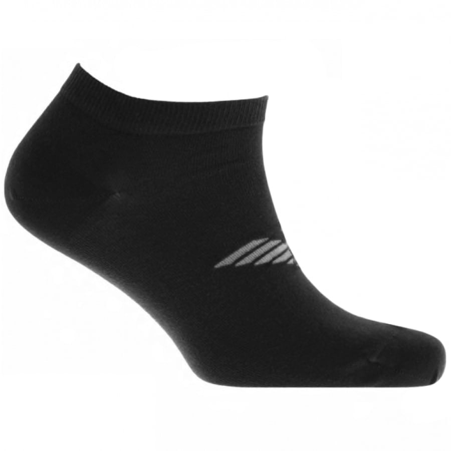 Alternative Image for ProductEmporio Armani 3 Pack Trainer Socks Black3