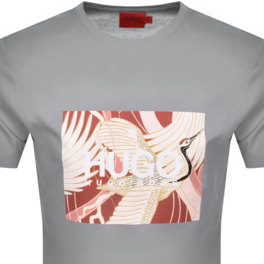 Alternative Image for ProductHUGO Dolive 213U Crew Neck T Shirt Grey2