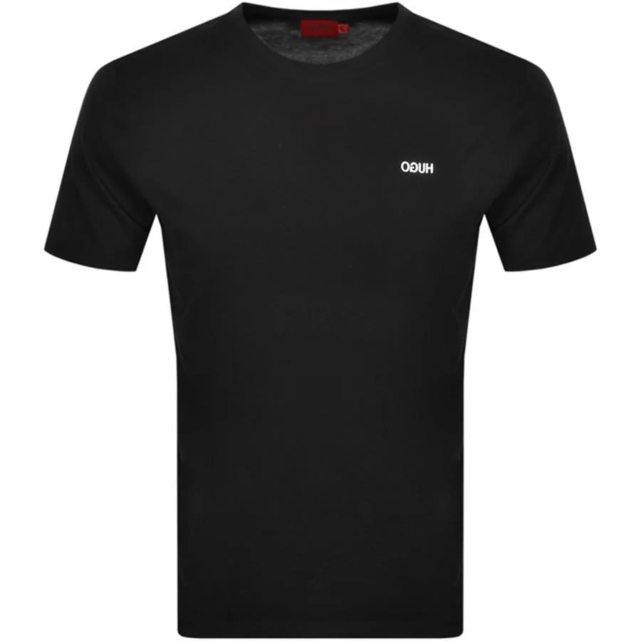 Alternative Image for ProductHUGO Dero 212 Crew Neck Short Sleeve T Shirt Black1