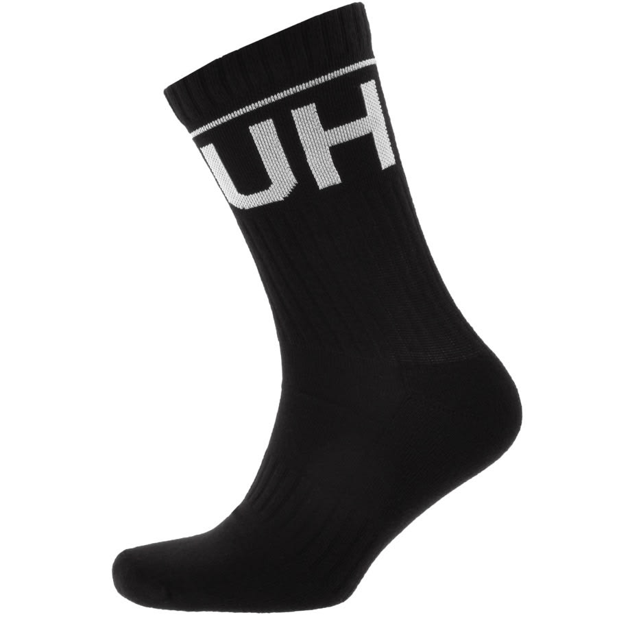 Alternative Image for ProductHUGO Double Pack Logo Socks Black2