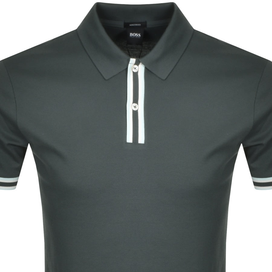 BOSS Parlay 126 Short Sleeve Polo T Shirt Green | Mainline Menswear