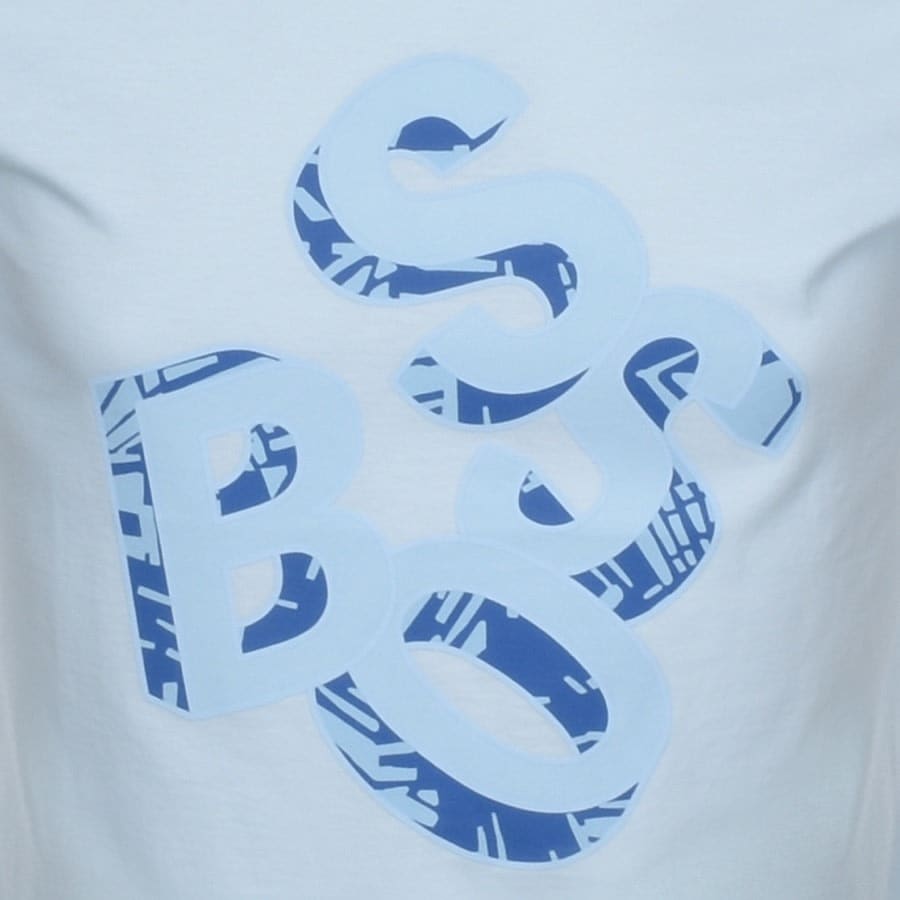 Alternative Image for ProductBOSS Crew Neck Tiburt 244 Logo T Shirt Blue3