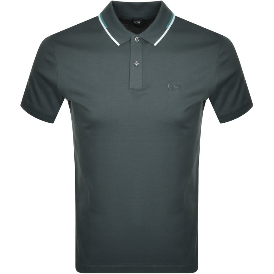Alternative Image for ProductBOSS Parlay 104 Short Sleeve Polo T Shirt Green1
