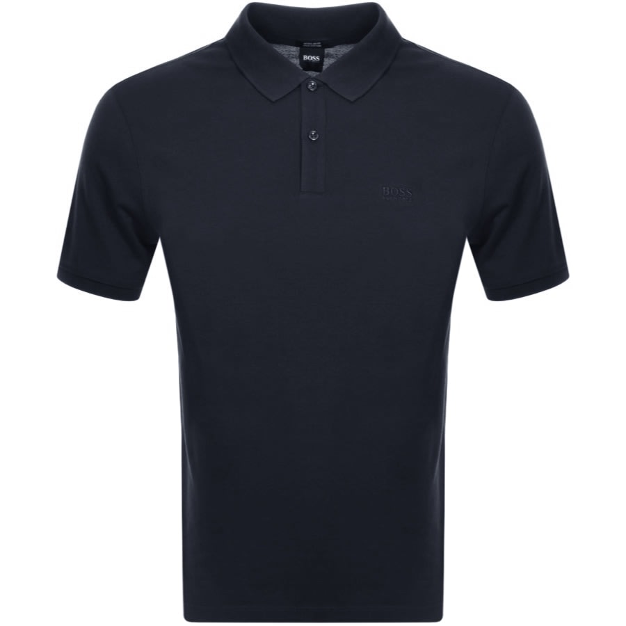Alternative Image for ProductBOSS Pallas Short Sleeved Polo T Shirt Navy1