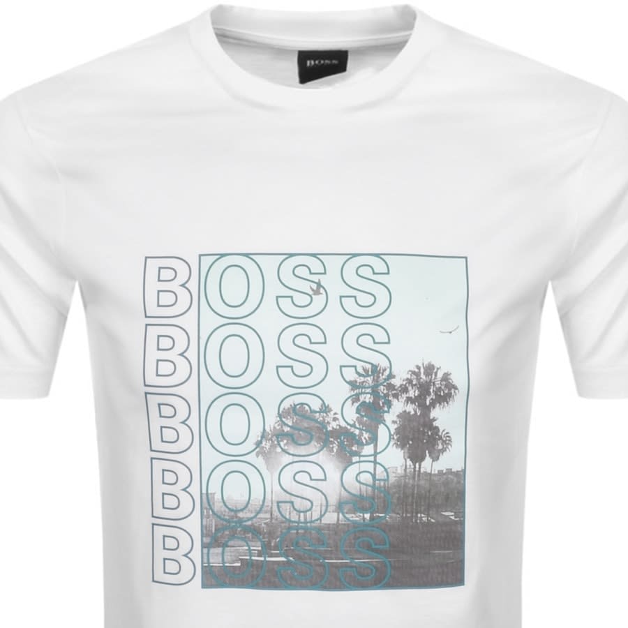 Alternative Image for ProductBOSS Tessler 192 Logo T Shirt White2