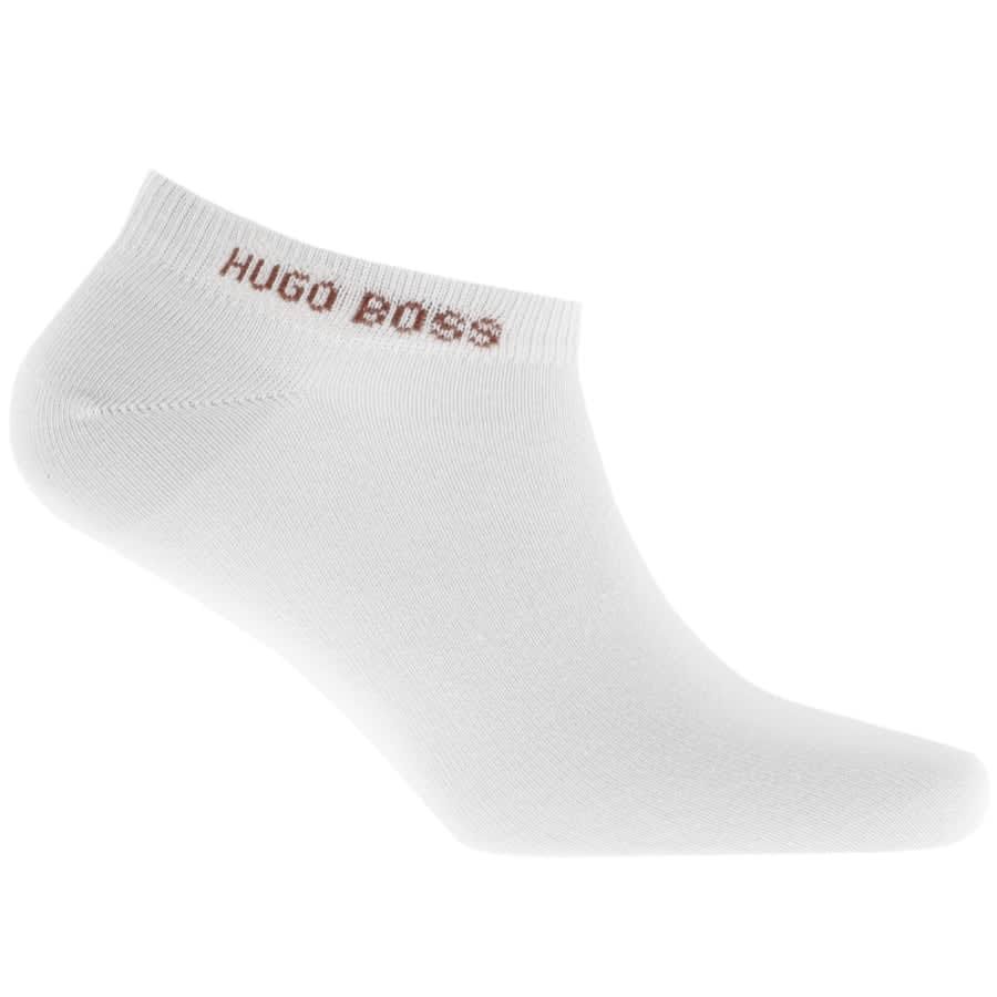 Alternative Image for ProductBOSS Two Pack Trainer Socks White2