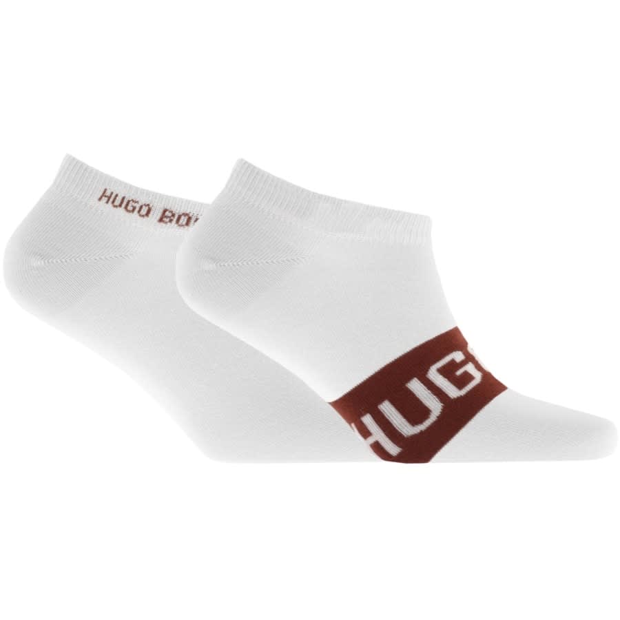 Alternative Image for ProductBOSS Two Pack Trainer Socks White1