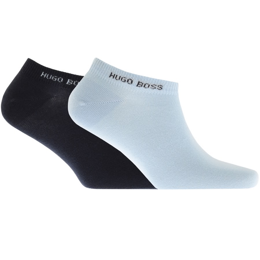 Alternative Image for ProductBOSS Two Pack Trainer Socks Blue1