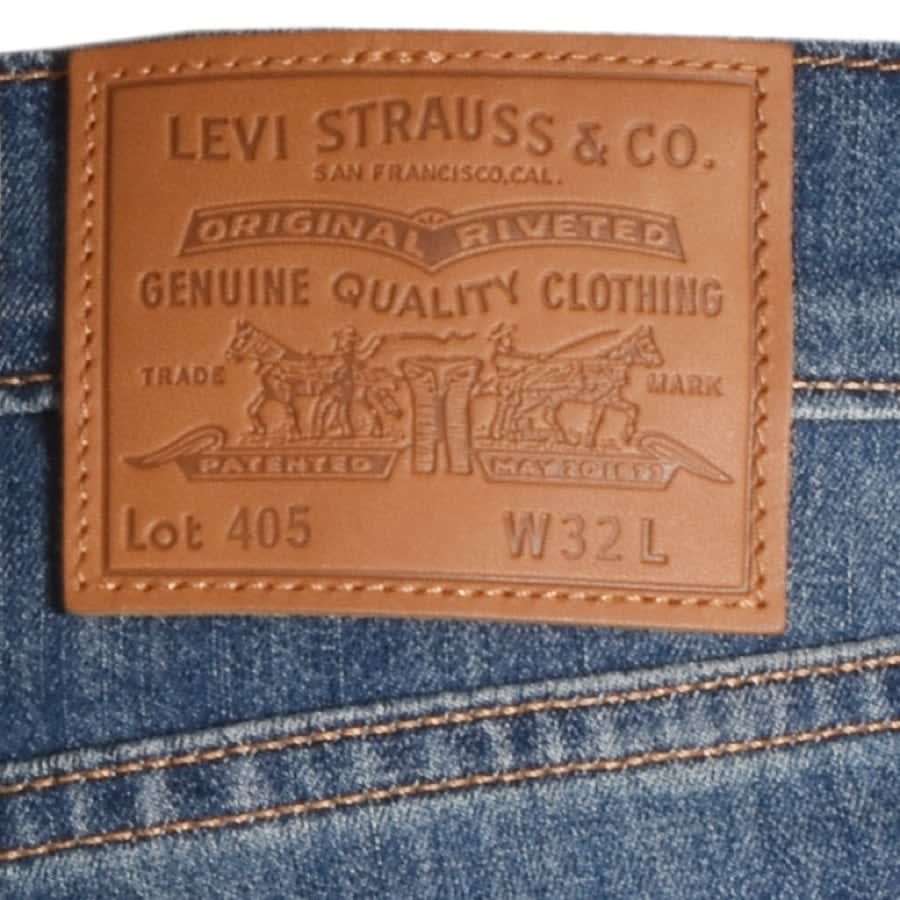 Alternative Image for ProductLevis Original Fit 405 Denim Shorts Blue3