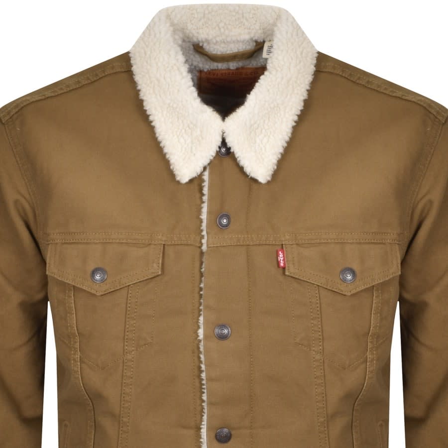 Alternative Image for ProductLevis Sherpa Trucker Denim Jacket Brown2