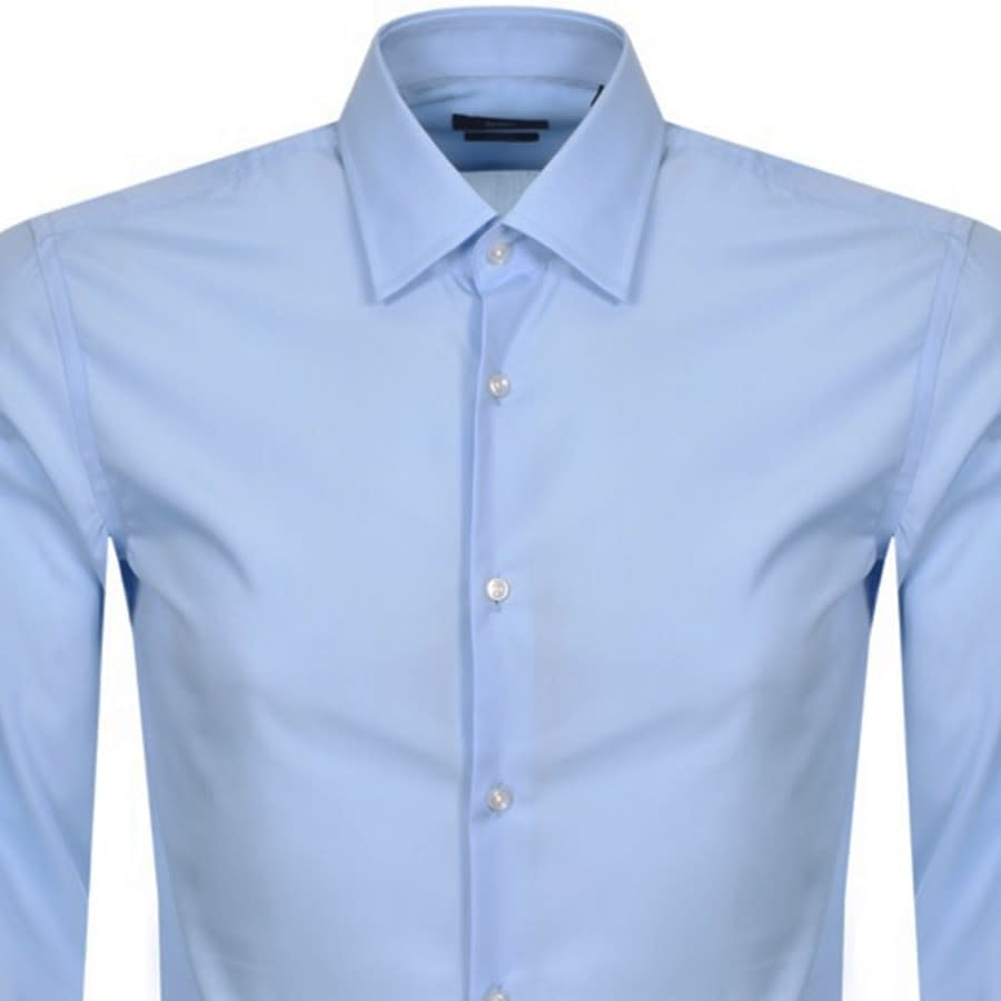 Alternative Image for ProductBOSS Jango Slim Fit Long Sleeve Shirt Blue2