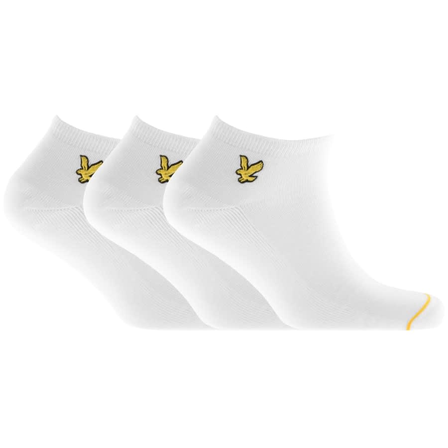 Alternative Image for ProductLyle And Scott Three Pack Trainer Socks White1