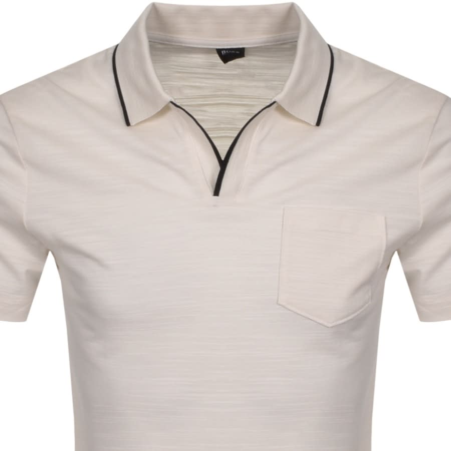 Alternative Image for ProductBOSS Pye 10 Polo T Shirt Cream2