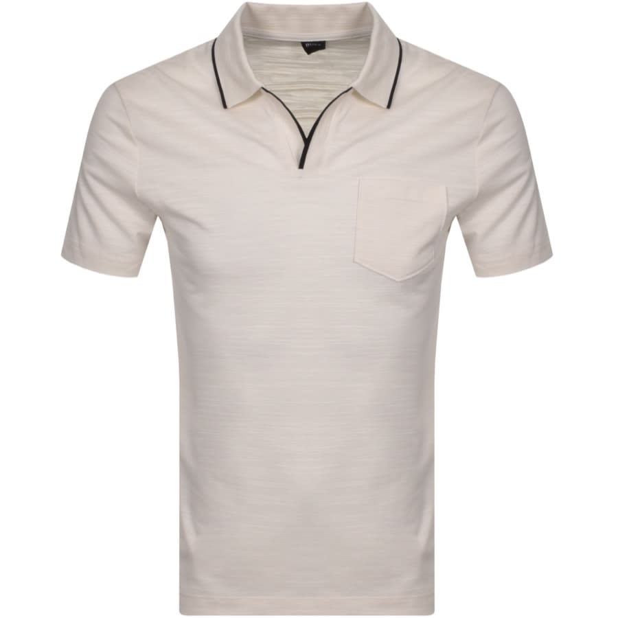 Alternative Image for ProductBOSS Pye 10 Polo T Shirt Cream1