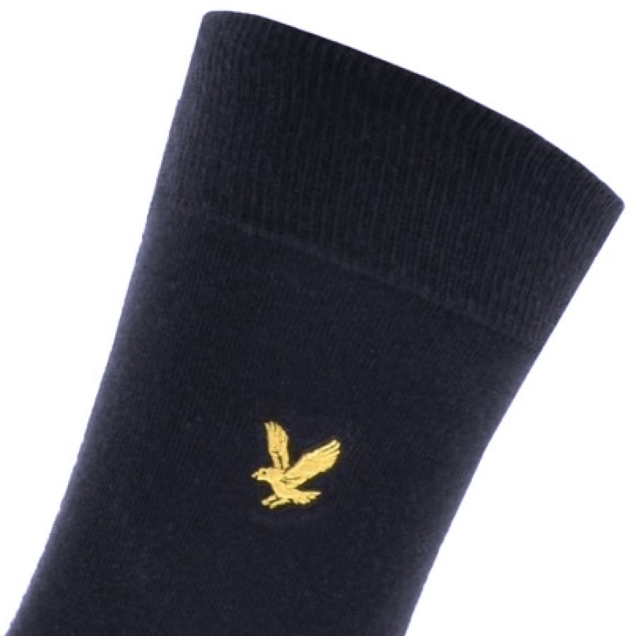Alternative Image for ProductLyle And Scott Five Pack Logo Socks Navy3