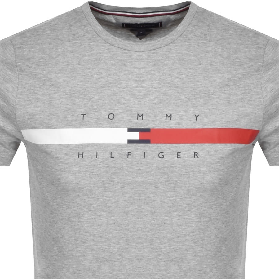Alternative Image for ProductTommy Hilfiger Global Stripe T Shirt Grey2