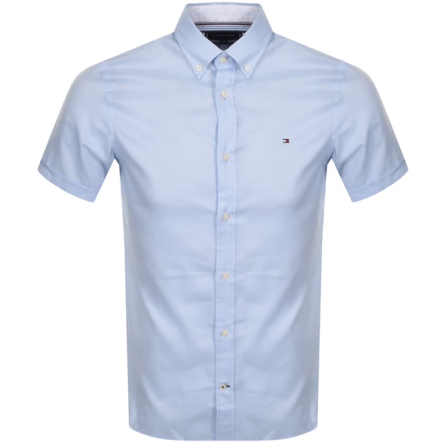 Alternative Image for ProductTommy Hilfiger Slim Fit Short Sleeve Shirt Blue1
