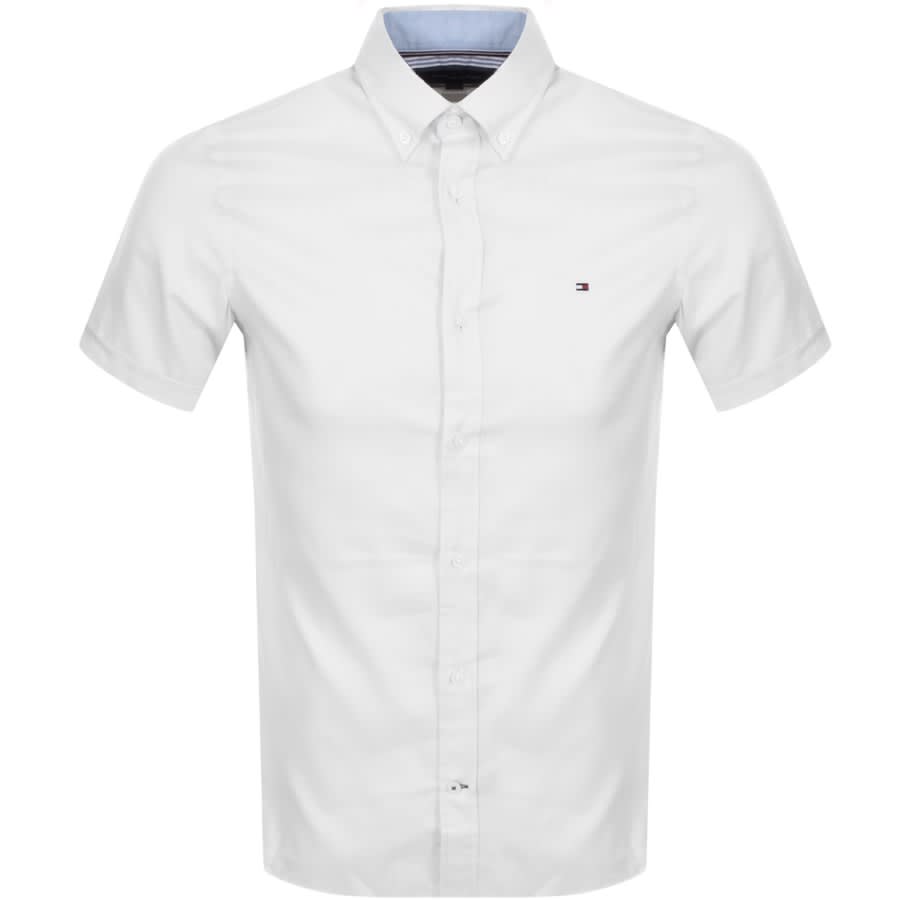 Alternative Image for ProductTommy Hilfiger Slim Fit Short Sleeve Shirt White1