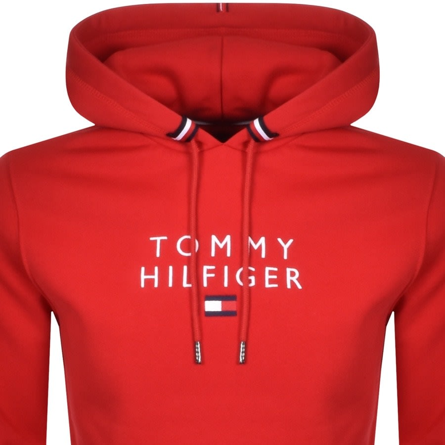 Alternative Image for ProductTommy Hilfiger Logo Pullover Hoodie Red2