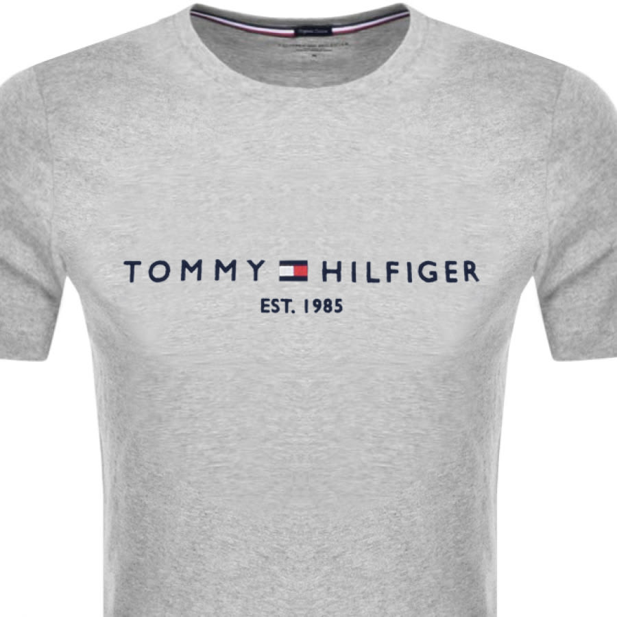 Alternative Image for ProductTommy Hilfiger Logo T Shirt Grey2