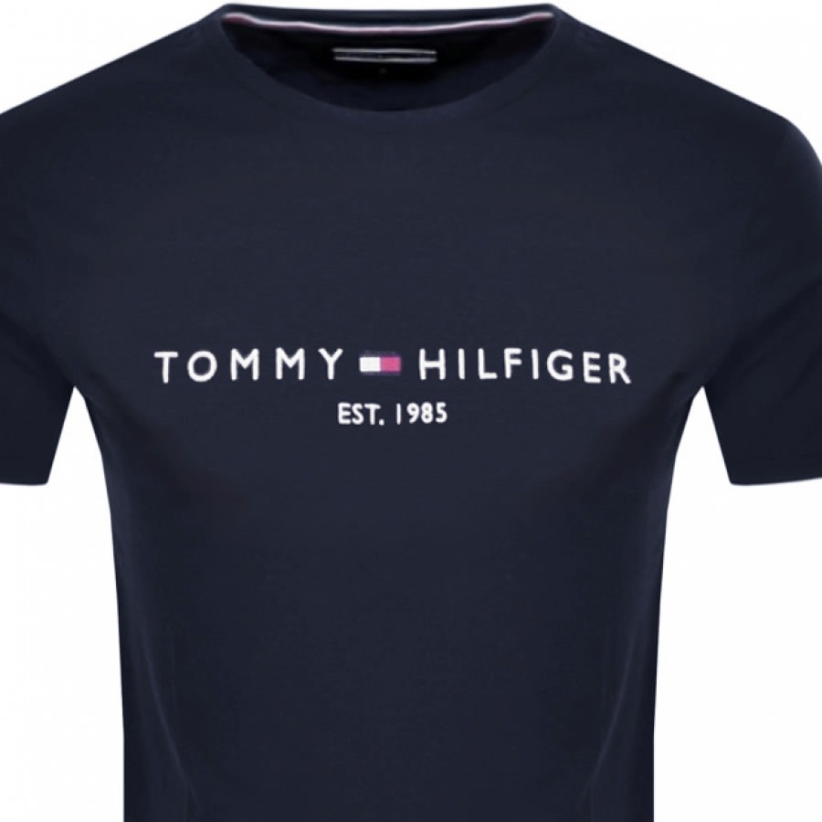 Alternative Image for ProductTommy Hilfiger Logo T Shirt Navy2