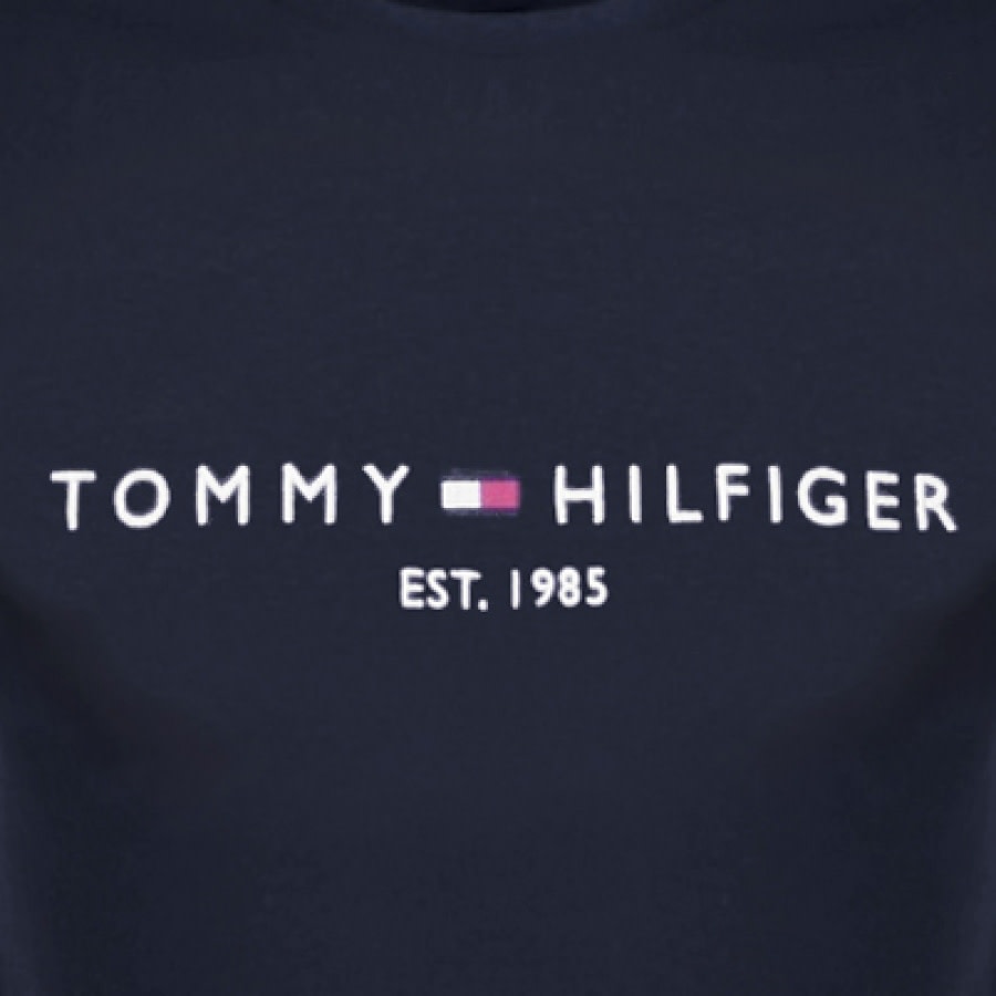 Alternative Image for ProductTommy Hilfiger Logo T Shirt Navy3