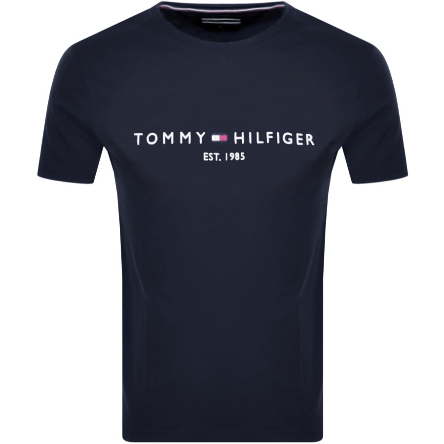 Alternative Image for ProductTommy Hilfiger Logo T Shirt Navy1