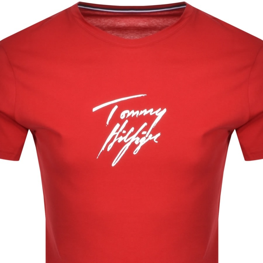 Alternative Image for ProductTommy Hilfiger Logo T Shirt Red2