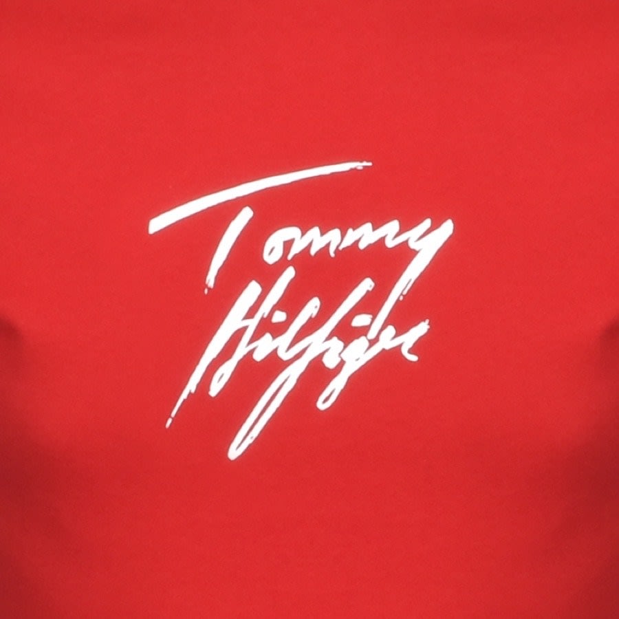 Alternative Image for ProductTommy Hilfiger Logo T Shirt Red3