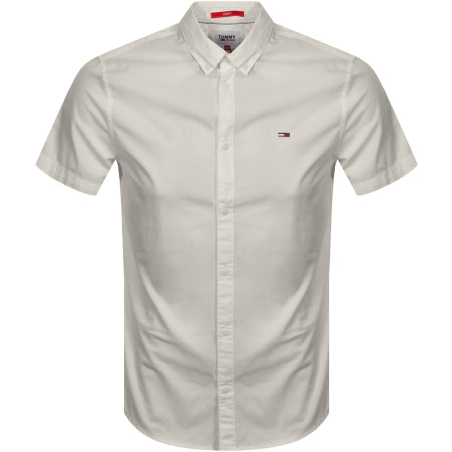Alternative Image for ProductTommy Jeans Short Sleeved Twill Shirt Beige1