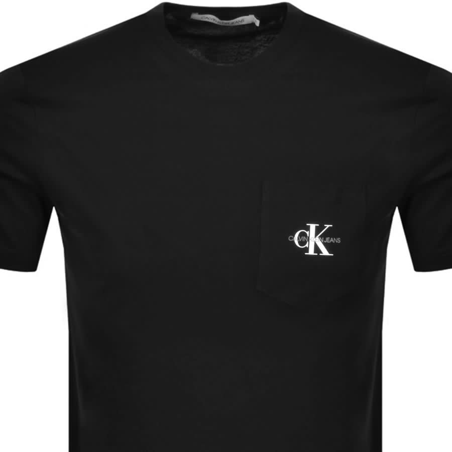 Alternative Image for ProductCalvin Klein Jeans Monogram Pocket T Shirt Black2
