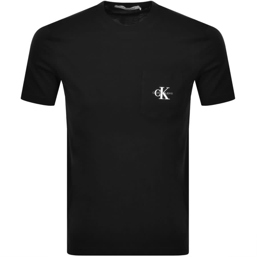 Alternative Image for ProductCalvin Klein Jeans Monogram Pocket T Shirt Black1