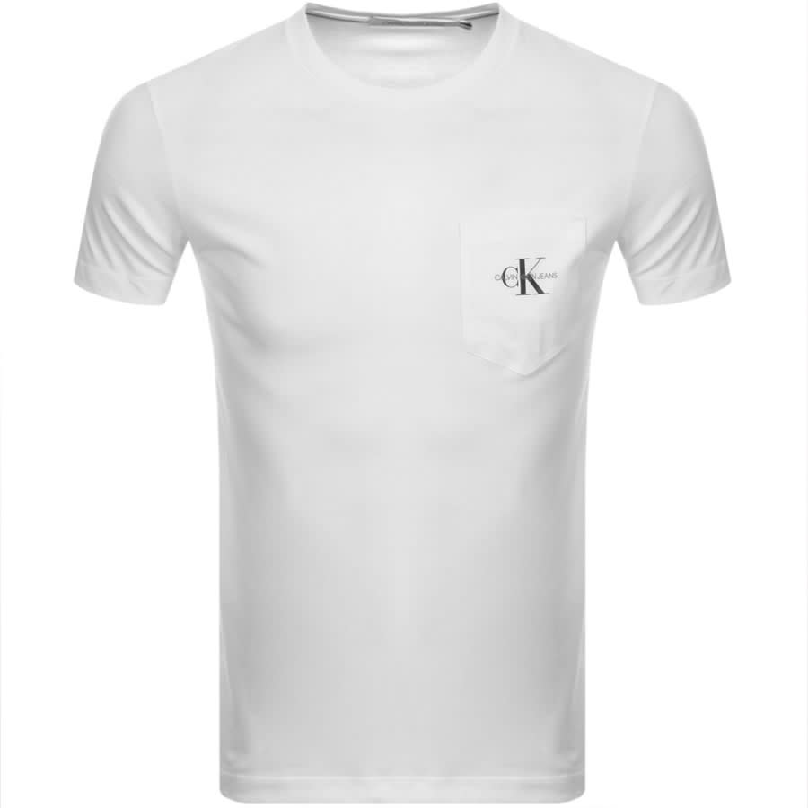 Alternative Image for ProductCalvin Klein Jeans Monogram Pocket T Shirt White1