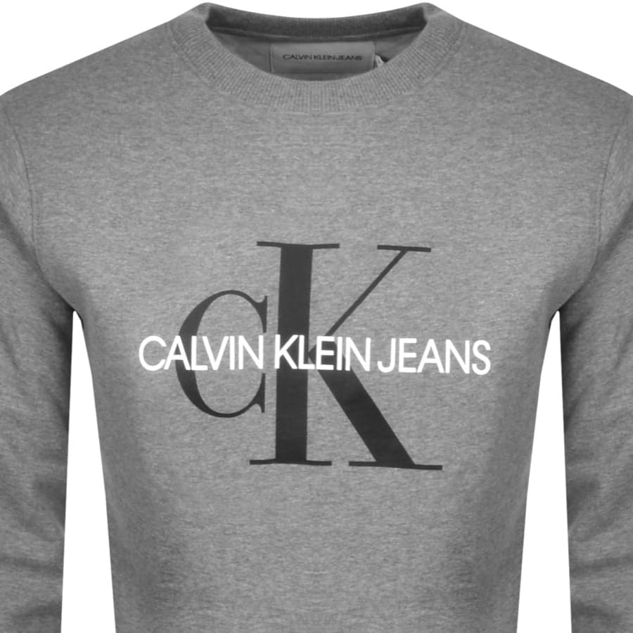 Alternative Image for ProductCalvin Klein Jeans Iconic Sweatshirt Grey2