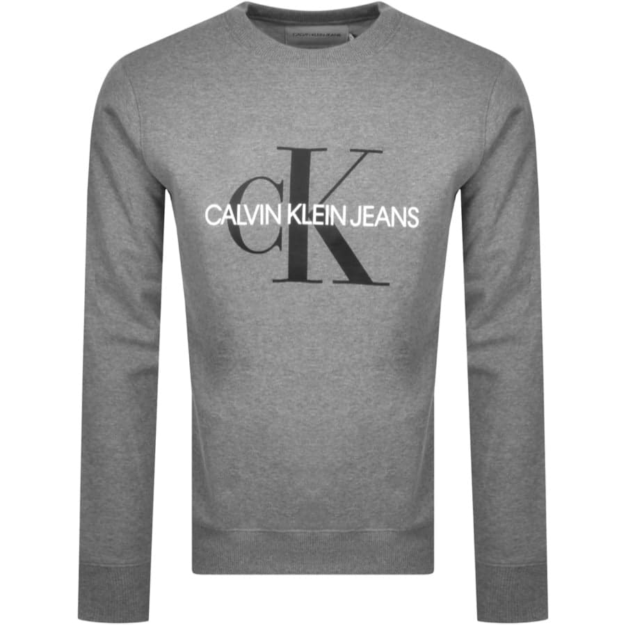 Alternative Image for ProductCalvin Klein Jeans Iconic Sweatshirt Grey1