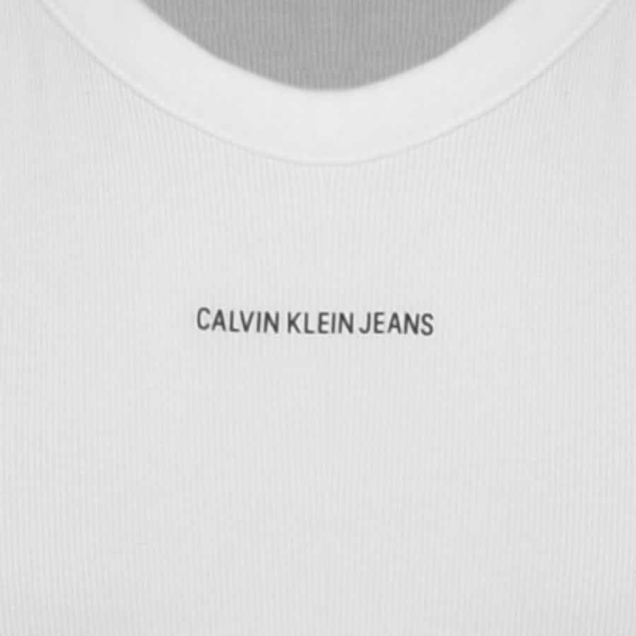 Alternative Image for ProductCalvin Klein Logo Vest T Shirt White3