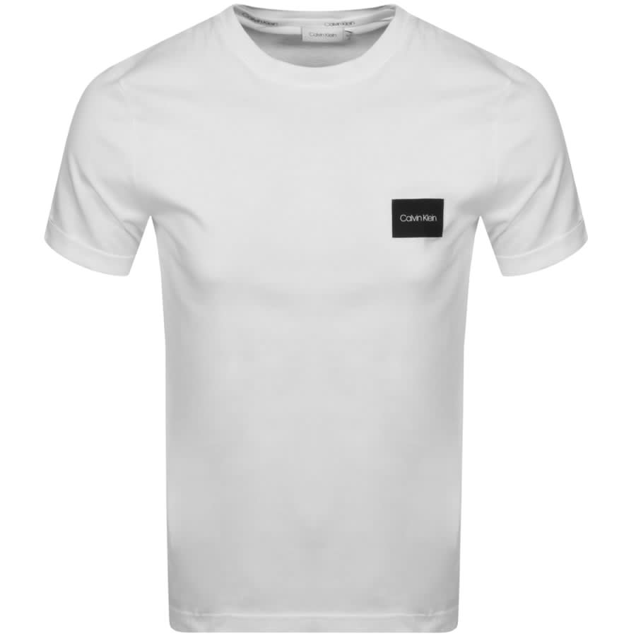 Alternative Image for ProductCalvin Klein Turn Up Logo T Shirt White1