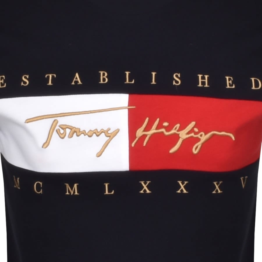 Alternative Image for ProductTommy Hilfiger Logo T Shirt Navy3