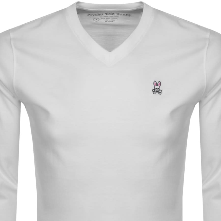 Alternative Image for ProductPsycho Bunny Classic V Neck T Shirt White2