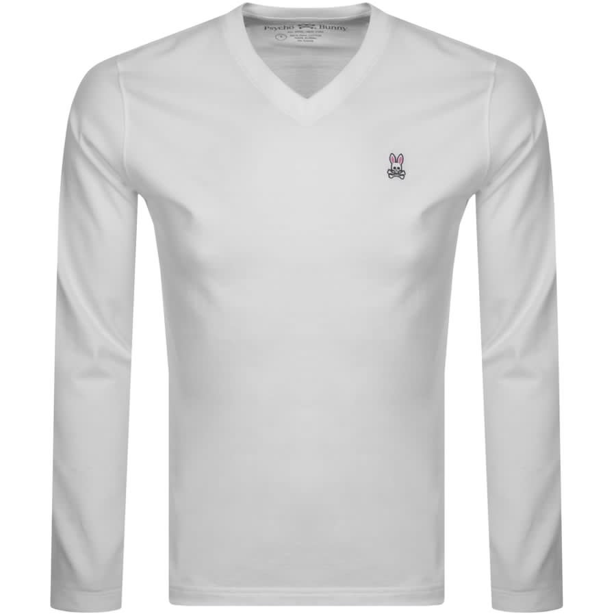 Alternative Image for ProductPsycho Bunny Classic V Neck T Shirt White1