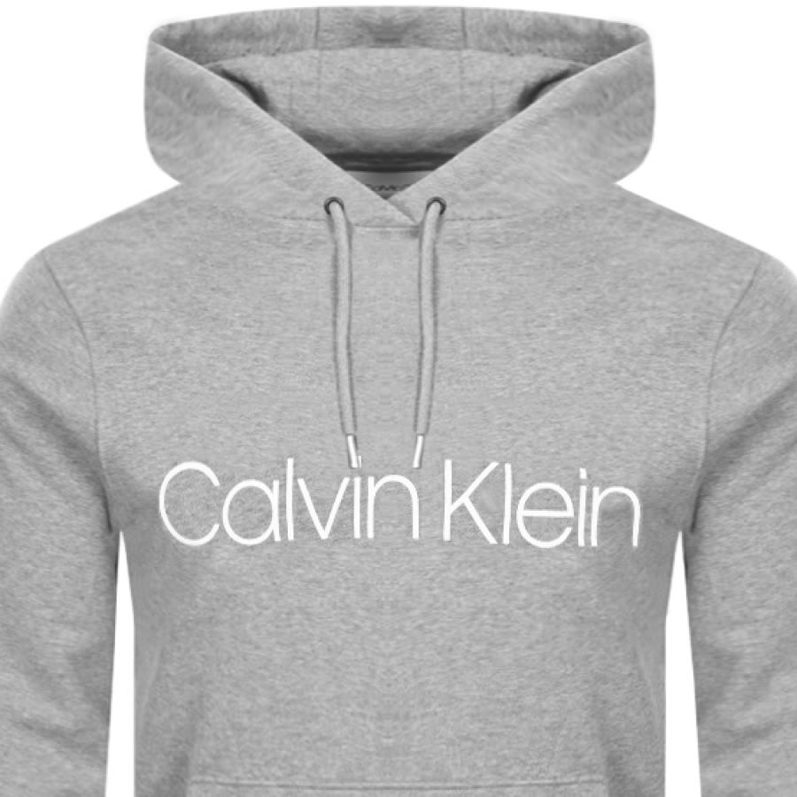 Alternative Image for ProductCalvin Klein Logo Hoodie Grey2