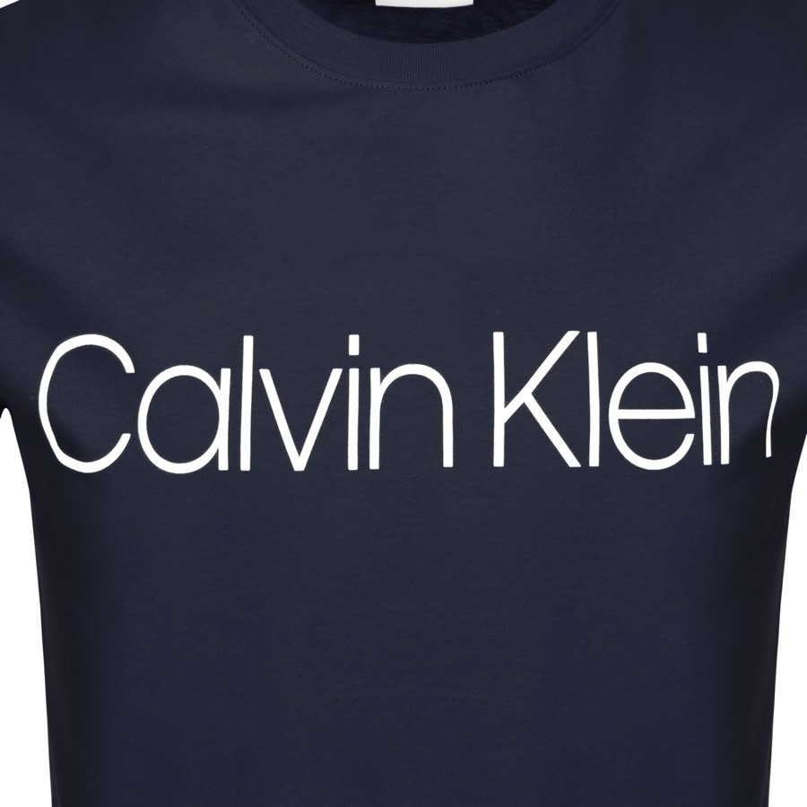Alternative Image for ProductCalvin Klein Logo T Shirt Navy3