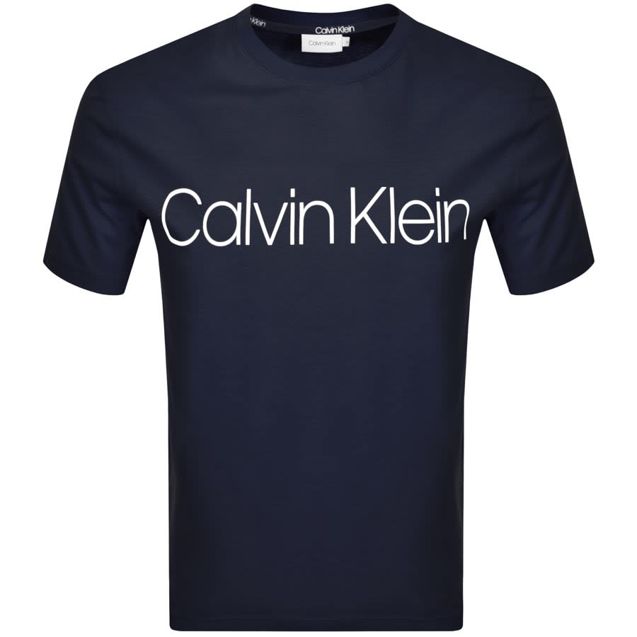 Alternative Image for ProductCalvin Klein Logo T Shirt Navy1