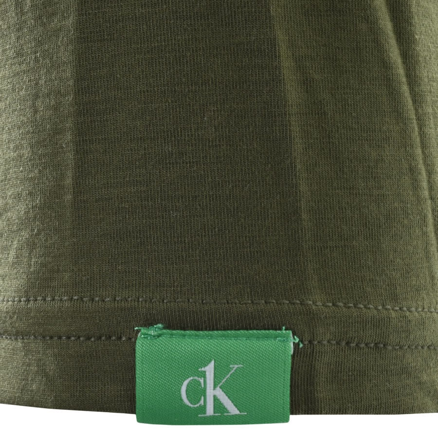 Alternative Image for ProductCalvin Klein Crew Neck T Shirts Green3