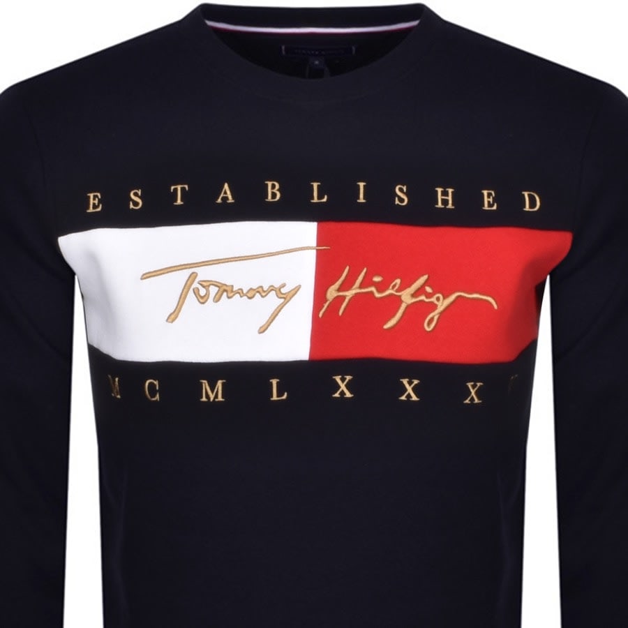 Alternative Image for ProductTommy Hilfiger Crew Neck Sweatshirt Navy2