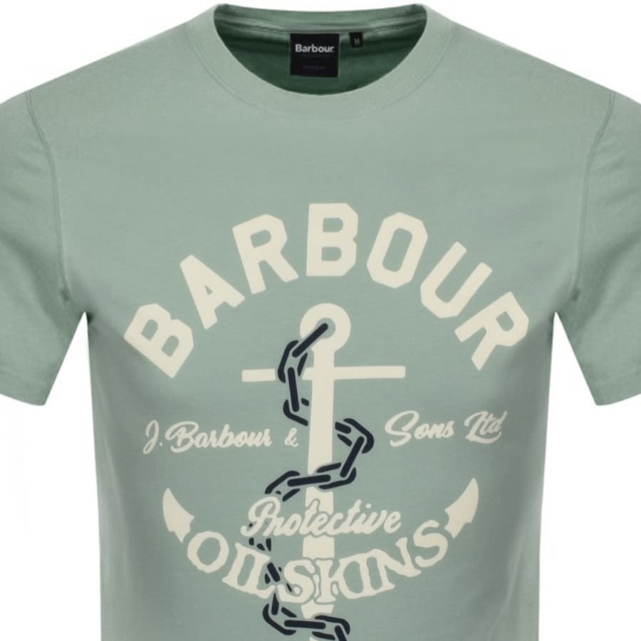 Alternative Image for ProductBarbour Amble T Shirt Green2